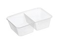 CONTAINER RECTANGLE GENFAC G650 2 COMPARTMENT