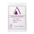BAG LDPE POLY 35UM 20X14 510 X 355 MM