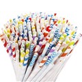 STRAW PAPER REG IND WRAP MIXED  200 X 6 MM