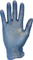 GLOVE VINYL BLUE LIGHTLY POWDERED EXLARGE