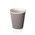 CUP DOUBLE WALL BLACK  WHITE CHECK 12OZ