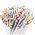 STRAW PAPER REG IND WRAP MIXED  200 X 6 MM